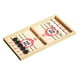 thumbnail image 2 of Juego de mesa de Hockey de madera, juego de de batalla de escritorio, juego de disco rápido para niños y adultos, juego de fútbol para fiestas L Rojo con 10 Ajedrez, 2 of 9
