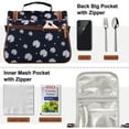 thumbnail image 5 of HOMESPON Insulated Lunch Bag Fashionable Cooler Tote Reusable Lunch Box Container with Shoulder Strap for Work Picnic or Travel, 5 of 7