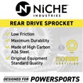 thumbnail image 6 of Niche 520 43T Rear Drive Sprocket for Kawasaki Ninja ZX6R Motorcycle 519-CDS2462P, 6 of 6