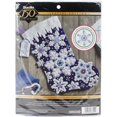 thumbnail image 1 of Bucilla 86709 18 in. Felt Stocking Applique Kit - Sparkle Snowflake, 1 of 2