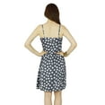 thumbnail image 6 of Bimba Women Retro Style Shift Dress Polka Dots Spaghetti Strap Pouf Mini Dress, 6 of 9