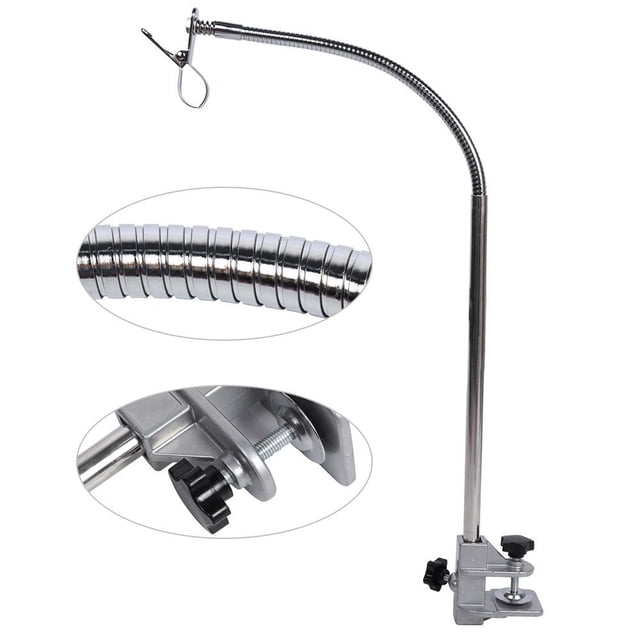 Loewten Support de Sécheur de Table de Toilettage pour Animaux de Compagnie, Clip Design Robuste 1 PCS en Acier Inoxydable Support de Sécheur de Table de Toilettage pour Animaux de Compagnie en Acier Inoxydable, pour les Meubles Quotidiens