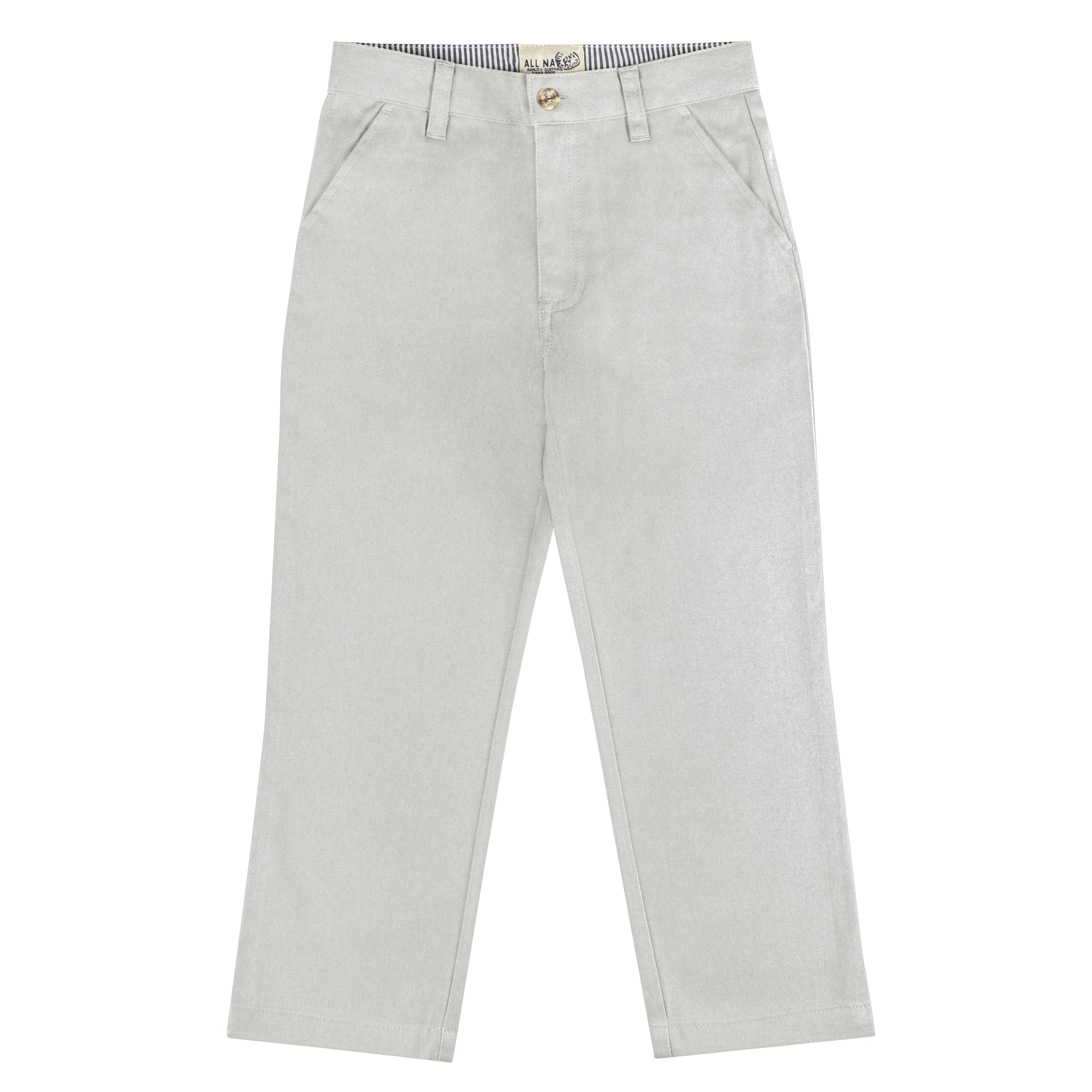 Buyless Fashion Boys Straight Cut Long Pants With Flat Front and Solid Color