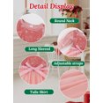 thumbnail image 3 of GYRATEDREAM Toddler Girls Velvet Dress Long Sleeve Tulle Tutu Birthday Tea Party Princess Dresses 18M-6Y, 3 of 8