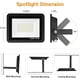 thumbnail image 2 of Foco LED para exteriores de 100 W, luz de seguridad de 10 000 LM, resistente al agua, IP65, luz de pared, iluminación de trabajo, luz LED blanca fría de 6500 K para exteriores, 2 of 4