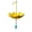Yellow, variant on Yellow Umbrella Style Hanging Metal Bird Bath Tray, All-Weather Hummingbird Feeder Bee Drinking Station Backyard Patio Decor Accessory
