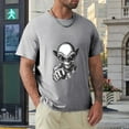 thumbnail image 4 of Hanmun Men's Extraterrestrial Alien T-Shirts Short Sleeve Cotton Round Crew Neck 2XL T-Shirt Moisture Wicking Gray USA, 4 of 9