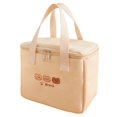 thumbnail image 2 of Lunch Storage Bag Large Capacity Zipper Closure Cartoon Pattern Wear Resistant Easy to Carry Fresh-keeping Hand-carried Thermal Insulation Lunch Tote Bag Home Supplies, 2 of 8
