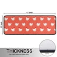 thumbnail image 5 of Kitchen Rugs Sets Of 2,Red Chicken Pattern Anti Fatigue Kitchen Mat Rugs Non Slip Washable,Decorative Kitchen Floor Mats for Kitchen,Sink,Laundry,17"x47"+17"x47", 5 of 5