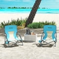 thumbnail image 2 of Outsunny Set of 2 Beach Chair with Carry Bag, 22.8" x 21.7" x 24.4", 2 of 10