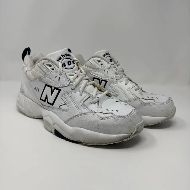 New Balance 608 Sneakers Mens 9.5 D MX608WT White Cross Training Shoes Walking
