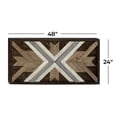 thumbnail image 4 of DecMode Brown Wood Handmade Southwestern Geometric Wall Decor, 4 of 13