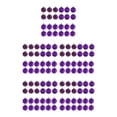thumbnail image 2 of relayinert 24 Pcs/ensemble Grand Application Mariage Fête Décoration Maison Durable et Fiable Violet 5ensemble, 2 of 6