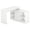 White, variant on Gymax 48'' Reversible L-shaped Computer Desk w/2 Doors 4 Open Storage Cubes for Office White