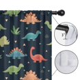 thumbnail image 4 of Blackout Kids Curtains,DarkBlue Dinosaurs Leaves Pattern Childrens Insulated Curtains Set Of 2,Bedroom Essentials,Toddler Room Decor 42"x63", 4 of 5