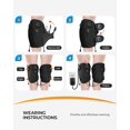 thumbnail image 2 of CooCoCo FSA Eligible Knee Massager with Adjustable Vibration Motor, Knee Heating Pad for Pain Relief, Knee Massager with Heat, Heating Pad for Knee, 2 of 7