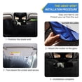 thumbnail image 2 of ALAZA Palm Leaf-c1 Windshield Sun Shade Car Foldable Sun Visor Block UV Rays Protector 55"x27.6", 2 of 8