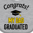 thumbnail image 4 of Inktastic Congrats My Dad Graduated with Cap Boys or Girls Baby Bib, 4 of 4