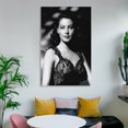 thumbnail image 6 of Classic Actresses Ava Gardner Black And White Sexy Poster Wall Art Poster Gifts Bedroom Prints Home Decor Hanging Picture Canvas Painting Posters 16x24inch(40x60cm), 6 of 6