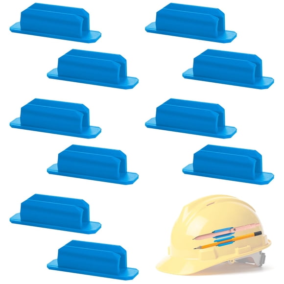 ZGQHZR 10 soportes adhesivos de silicona para bolígrafo, azul