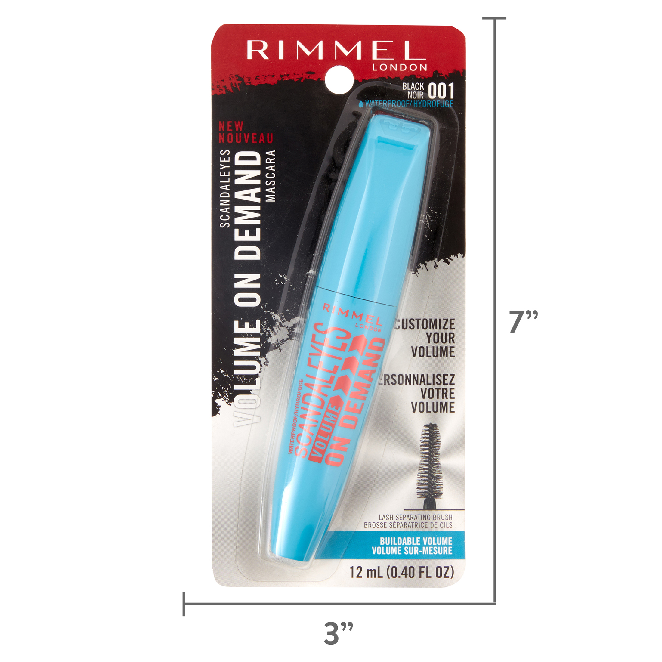 Rimmel London Scandaleyes Volume On Demand Waterproof Mascara - 001 Black , 0.41 oz Lip Liner - image 4 of 9