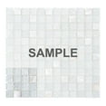 thumbnail image 1 of Sample - Modket White Mother of Pearl Sell Iridescent Glass Modern Mosaic Tile Backsplash, 1 of 6