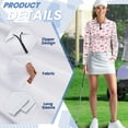 thumbnail image 6 of Uorisanigo Love Cherries Womens Golf Shirt with Zipper Stylish Relaxed Women's Long Sleeve Athletic Shirts Quick Dry Comfortable Long Sleeve Workout Tops, 6 of 7