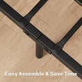 thumbnail image 4 of Metal Platform Bed Frame with Rustic Wood Headboard & Footboard, 14" Mattress Foundation, 700 lbs Weight Capacity, No Box Spring Needed, 4 of 7