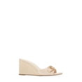 thumbnail image 3 of Cecelia New York Donna Wedge Sandals Slip On Open Toe Wrapped Heel Open Toe Mule (Nude Dot, 7), 3 of 6
