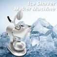 thumbnail image 3 of Ice Crusher Shaver Electric Snow Cone Machine Dual Blades 440lbs/hr Shaved Ice Machine for Home and Commercial Ice Shaver Heavy Duty Silver, 3 of 7