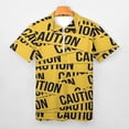 thumbnail image 3 of Caution Men Zipper T-shirt Summer Casual Short Sleeve T-shirt Top, 3 of 7