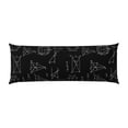 thumbnail image 2 of Body Pillow Cover Equation Math Print Black Body Pillow Cases With Zipper Soft Breathable Smooth Skin Friendly Long Pillow Case 20 X 5 Inches 1 Pcs, 2 of 3