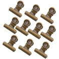 thumbnail image 1 of S SERENABLE 10Pcs Metal Hinge Clips Bulldog Paper Clip Clamp/ File Binder Clips Bronze Tool, 1 of 7