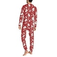 thumbnail image 4 of Renewold Family Matching Christmas Pajamas Set Holiday Snowflake Santa Sleepwear Xmas PJS Set for Couples Men Size 6XL 2 PCS Causal Daily Wear Clothing, 4 of 5