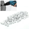 thumbnail image 4 of Kit de Herramientas de Tuerca de 100 piezas de Tuerca, Tuercas de Inserto Roscadas de Cabeza Plana Galvanizada de Aluminio Para Equipos Automotrices, Mecánicos y Otros Equipos, 4 of 7