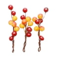 thumbnail image 2 of simhoa 3 Pcs Épingles à Cheveux Houx Femme Bâtons de Cheveux de Mariée Rouge et Orange Rouge et Orange, 2 of 8