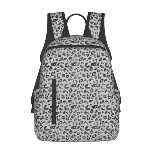 Disketp Wild Animal Leopard Print Mochila Ligera e Impermeable, Mochila de Día Resistente para Viajes, Senderismo y Uso Diario para Hombre y Mujer