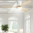 thumbnail image 3 of Sofucor 52-Inch Modern Flush Mount Quiet Ceiling Fan with LED Lights and Remote, 3 of 10