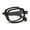 Black, variant on Black Folding Square Anti-blue Light Plastic Reading Glasses 2.00, Comfortable Oversized Spring Hinges Foldable Readers +2.00 Strength With Case