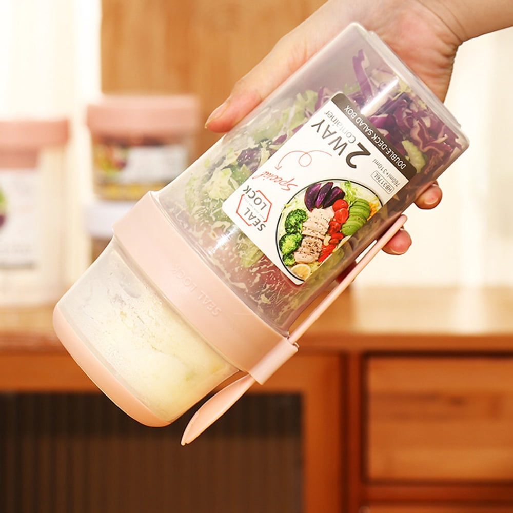 Portable Food Storage Container Double Layer Design Food Grade Material ...