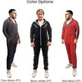 thumbnail image 5 of Men’s Onesies, Unisex Plain One-Piece Pajama Jumpsuit – Hooded Plain Onesies for Men, Cozy Adult Loungewear Playsuit, 5 of 5