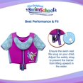 thumbnail image 3 of Chaleco de Natación Swimschool Rosa y Aguamarina con Mangas y Correa Ajustable, 3 of 8