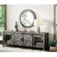 thumbnail image 2 of WAMPAT Farmhouse TV Stand for 75 Inch TV with Sliding Barn Door, Modern Wood Entertainment Center with Storage Cabinets, 70" Media TV Console Tablefor Living Room Bedroom，Dark Rustic Oak, 2 of 7