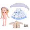 thumbnail image 4 of Muñeca de juguete de peluche hecha a mano para niños, muñecas lindas para niñas, juguete de peluche, regalo de cumpleaños de Navidad para niños, 4 of 8