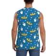 thumbnail image 4 of Fotbe Cartoon Goose Men's Camiseta sin Mangas Estampada para Hombres, Playera Casual para Gimnasio, Entrenamiento, Playa-Medium, 4 of 7