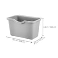 thumbnail image 2 of ETHZZLE 4Pcs Grey Plastic Hanging Trash Can Wall Mounted Small Garbage Bin for Kitchen Compost and Under Sink Waste, 2 of 8