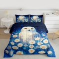 thumbnail image 2 of Feelyou Mystic Jungle Owl Full Size Comforter Sets for Kids, Vibrant Groovy Flower Bedding Comforter Set, Rustic Animal Reversible Bedding Sets, Breathable Home Decor, 3pcs, 2 of 8