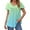010_Hot Pink, variant on V Neck T Shirts for Women Summer Plus Size Tops Blouses Short Sleeve Lace Pleated Tunic Short Sleeve Shirts for Women Blue