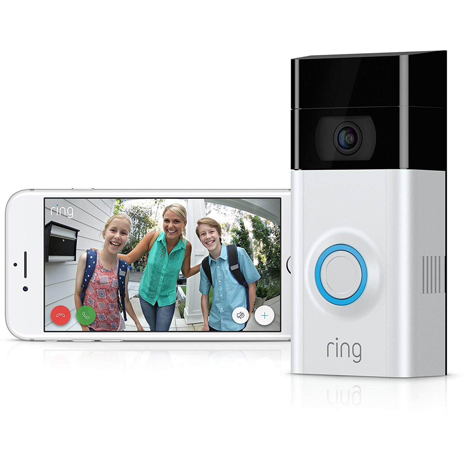 Ring 2 Wi-Fi Enabled Security Video Doorbell, Works with Alexa, Satin Nickel Finish - Includes Free Cleaning Cloth - image 3 of 5