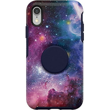 Otter   Pop Symmetry Series Phone Case for iPhone XR - Blue Nebula